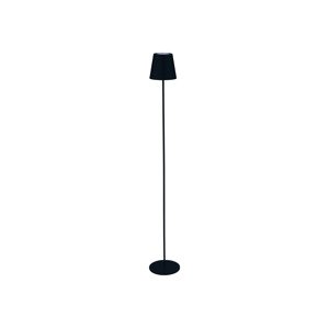 Livarno home Aku stojací LED lampa s USB a dotykovým stmívačem (černá)