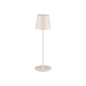 Livarno home Aku stolní LED lampa s USB a dotykovým stmívačem (béžová)