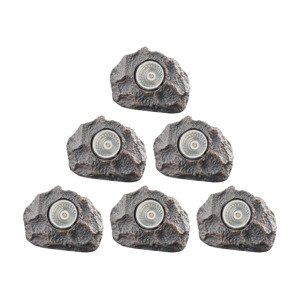 Livarno home Sada solárních LED svítidel, 3dílná/6dílná (6dílná sada/šedá)