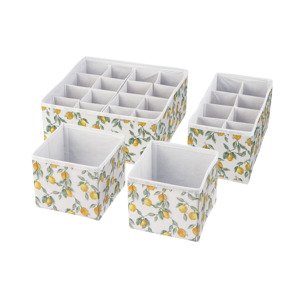 Livarno home Organizér do zásuvky, 4 kusy (bílá/žlutá)