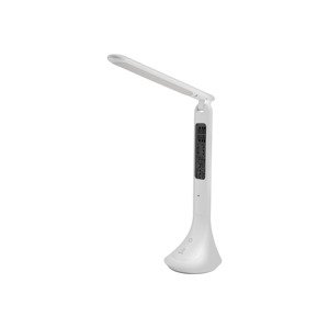 Livarno home Aku stolní LED lampa s hodinami (bílá)