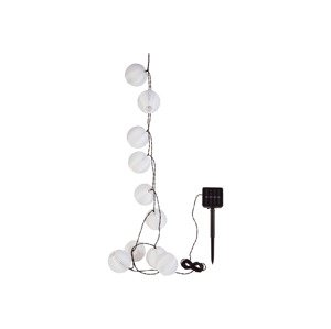 Livarno home Světelný LED řetěz XXL / Závěsné solární LED světlo (Led řetěz 1, bílá)