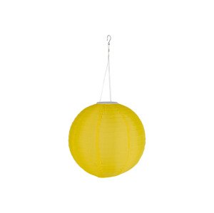 Livarno home Světelný LED řetěz XXL / Závěsné solární LED světlo (lampion, žlutá)