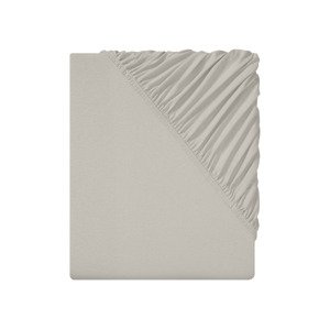 Livarno home Žerzejové napínací prostěradlo, 140-160 x 200 cm (béžová)