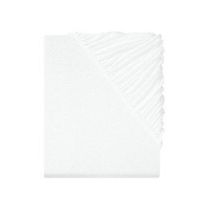 Livarno home Žerzejové napínací prostěradlo, 140-160 x 200 cm (bílá)