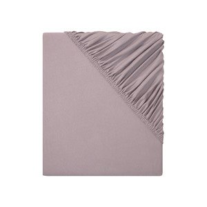 Livarno home Žerzejové napínací prostěradlo, 90-100 x 200 cm (světle růžová)