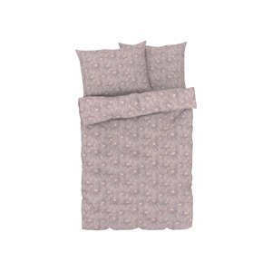 Livarno home Saténové ložní povlečení, 200 x 220 cm, 70 x 90 cm (světle růžová)