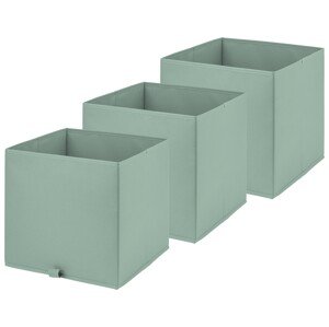 Livarno home Sada úložných boxů, 3dílná, mintová