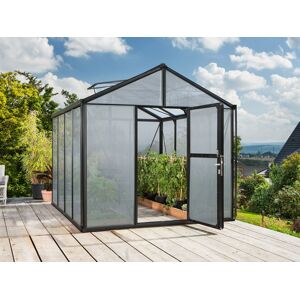 Vitavia Zahradní skleník Zeus (10 mm duté komorové panely, černá, cca 10 m²)