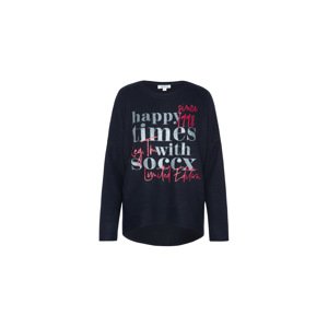 Soccx Dámský fleecový svetr (modrá / navy modrá, Xs/S)