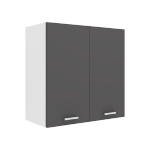 VCM Závěsná skříňka Esilo, v moderním stylu (Závěsná skříň, bílá/antracitová, 2 Türen 60)