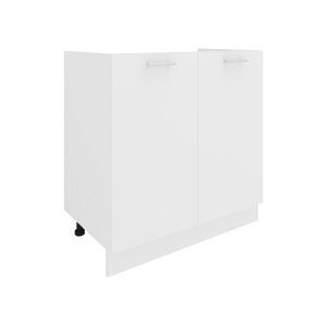 VCM Skříňka / Čelní panel Esilo, v moderním stylu (Umyvadlová skříňka, bílá/bílá, 2 Türen)