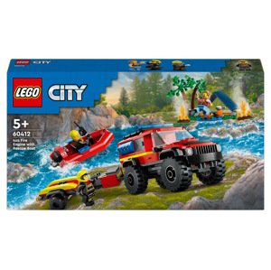 Lego® City 60412 Hasičský vůz 4x4 a záchranný člun
