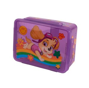 Láhev na pití / Svačinový box Tlapková patrola (krabička na oběd s vložkou fialová)