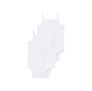 lupilu® Dívčí body, 2 kusy (bílá, 74/80)