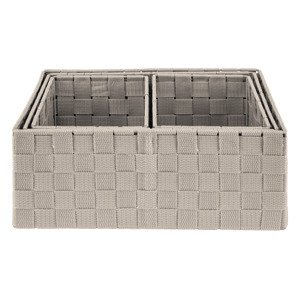 Livarno home Závěsný regál / Sada úložných košů / Organizér (sada úložných košů, 4dílná, béžová)