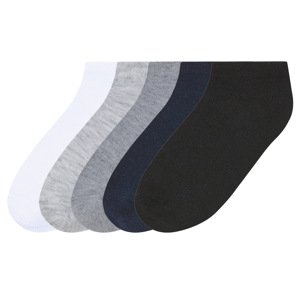 lupilu® Dívčí nízké ponožky, 5 párů (šedá / bílá / navy modrá / černá, 35-38)