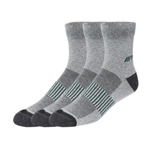 Parkside® Pánské pracovní ponožky, 3 páry (šedá, 43-46)