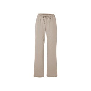 esmara® Dámské kalhoty s podílem lnu (taupe, 42)