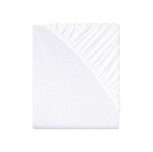Livarno home Žerzejové napínací prostěradlo, 140-160 x 200 cm (bílá)
