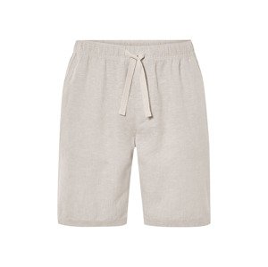 Livergy® Pánské bermudy s podílem lnu (béžová, L (52/54))