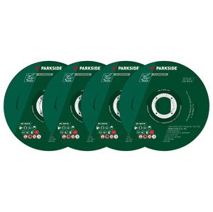Parkside® Příslušenství k úhlové brusce, Ø 115 mm (řezné kotouče na hliník, 4dílná sada)