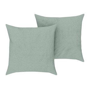 Livarno home Potah na polštář se lnem, 50 x 60 cm, 2 kusy (zelená)
