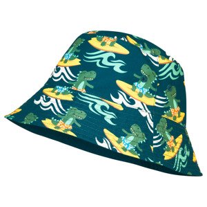 Playshoes Dětský oboustranný klobouk s UV ochranou 50+ (surfař dino, 52-53)