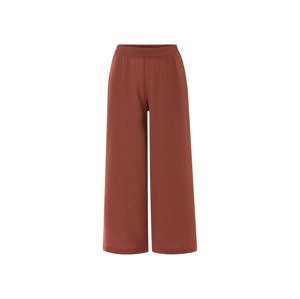 esmara® Dámské kalhoty se širokými nohavicemi, módní 7/8 délka (červená, 34)