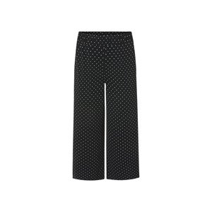 esmara® Dámské capri kalhoty / kalhoty "Wide Leg" XXL (černá/bílá, Xxl(52/54))