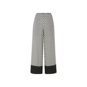 esmara® Dámské kalhoty se širokými nohavicemi (vzor/bílá, M(40/42))