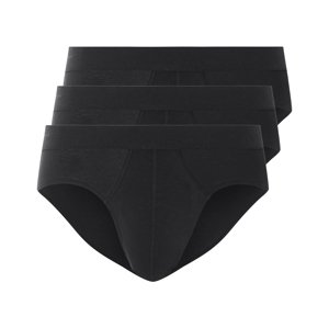 Livergy® Pánské slipy, 3 kusy (černá, 5/M)