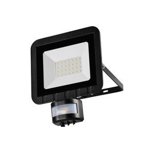 Livarno home Venkovní LED reflektor s pohybovým senzorem (černá)