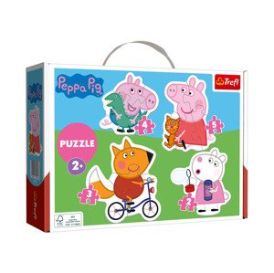Trefl Dětské puzzle s jednoduchými tvary (Prasátko Peppa)