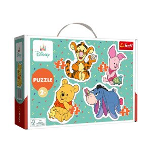 Trefl Dětské puzzle s jednoduchými tvary (Medvídek Pú)