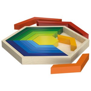 Playtive Duhové kostky / Duhová skládačka / Duhové věže / Mozaika (duhová skládačka)