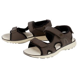 Dámské sandály se suchým zipem (hnědá, 36)