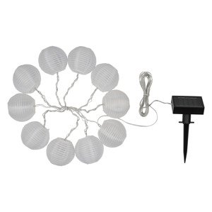 Livarno home Solární LED řetěz (lampiony/bílé)