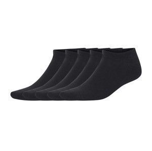Livergy® Pánské nízké ponožky s BIO bavlnou, 5 párů (černá, 43-46)