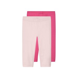 lupilu® Dívčí capri legíny, 2 kusy (růžová / světle růžová, 122/128)
