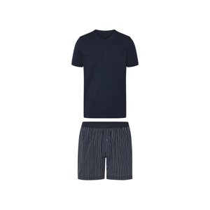esmara® Pánské pyžamo (navy modrá / modrá / pruhovaná, S (44/46))