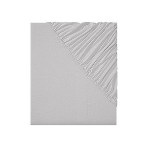 Livarno home Žerzejové napínací prostěradlo, 180-200 x 200 (šedá)