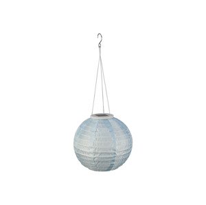 Livarno home Solární LED lampion, Ø 22 cm (modrá)
