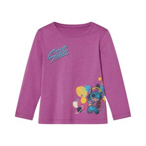 Dívčí triko s dlouhými rukávy (Stitch, 122/128)