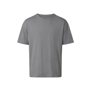 esmara® Pánské oversize triko (světle šedá, S (44/46))