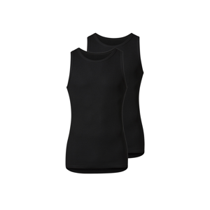 esmara® Pánský nátělník, 2 kusy (černá, 7/Xl)