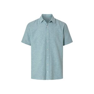 esmara Men Pánská lněná košile (tyrkysová, XXL (45/46))
