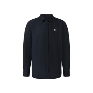 Pánská lněná košile (navy modrá, XL (43/44))