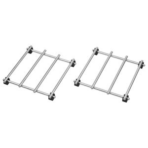 Silvercrest® Chladicí mřížka / Podložka pod hrnec z nerezové oceli (podložka pod hrnec, 2dílná sada)