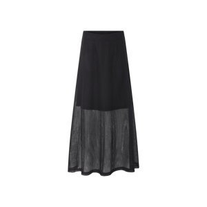 esmara® Dámská maxi sukně (černá, L(44/46))